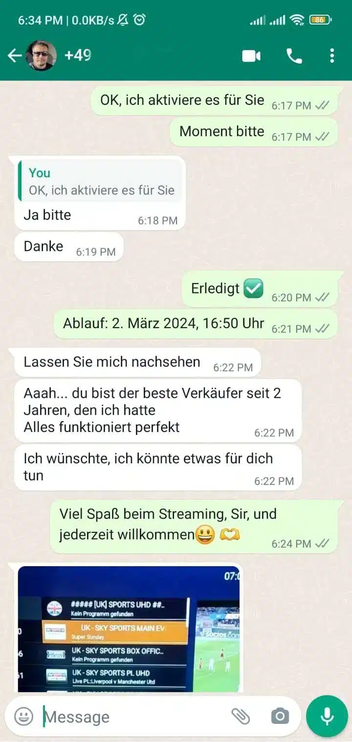 Deutsch IPTV – 4K Streaming